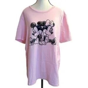 Disney Pink Mickey and Minnie Short Sleeve Tee